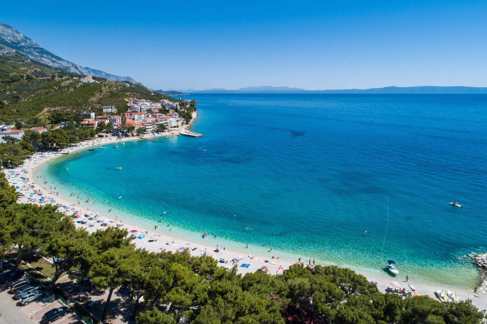 Delux Apartments Sunset Beach Promajna Kültér fotó
